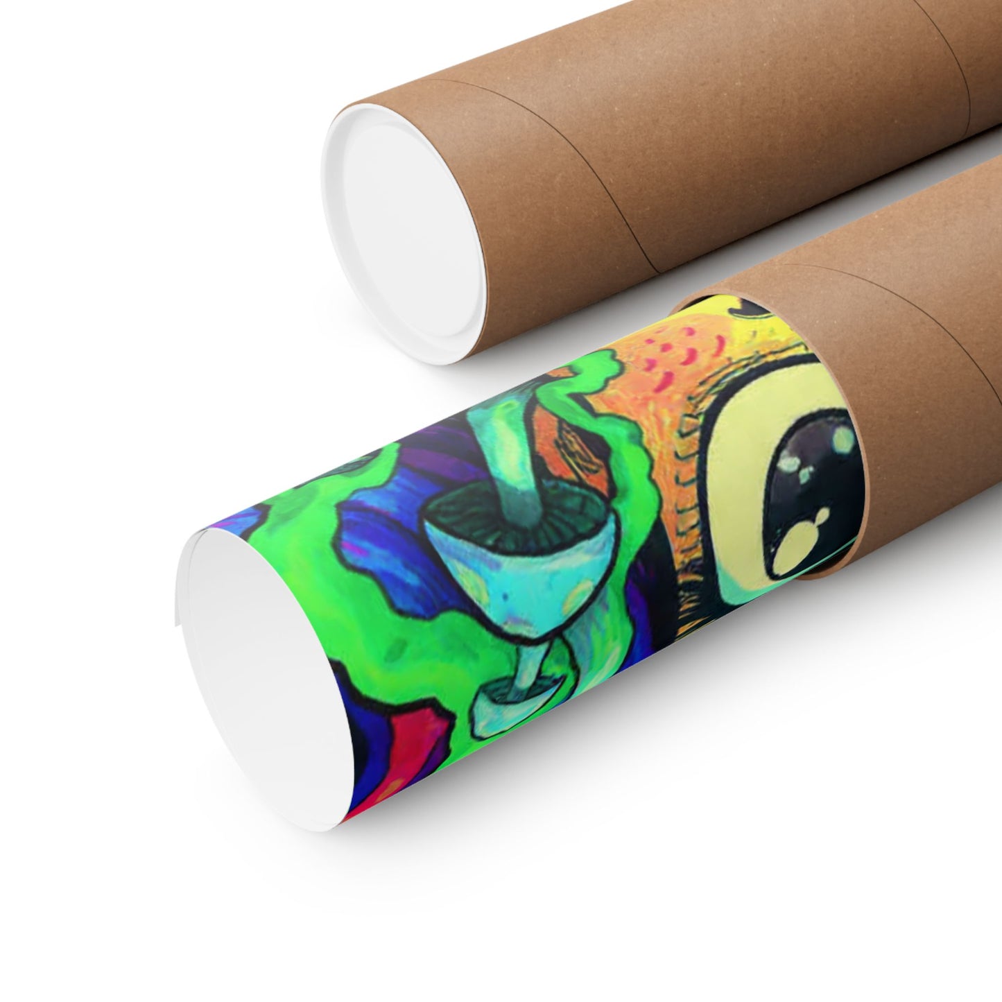 Psychedelic Cartoon Poster — "Yab, Yart or Yong" Matte Vertical Art Print