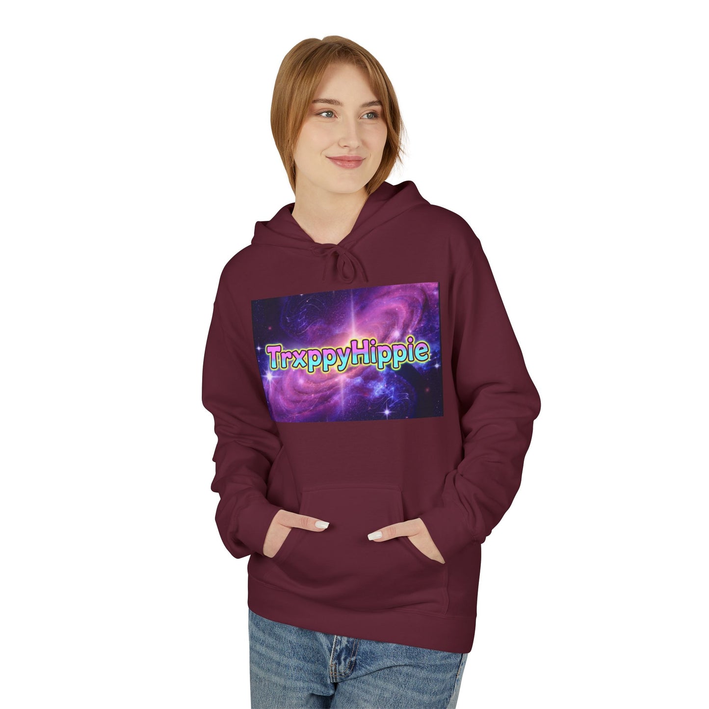 Trippy Hippie Hoodie — Retro Psychedelic Galaxy Graphic Hoodie