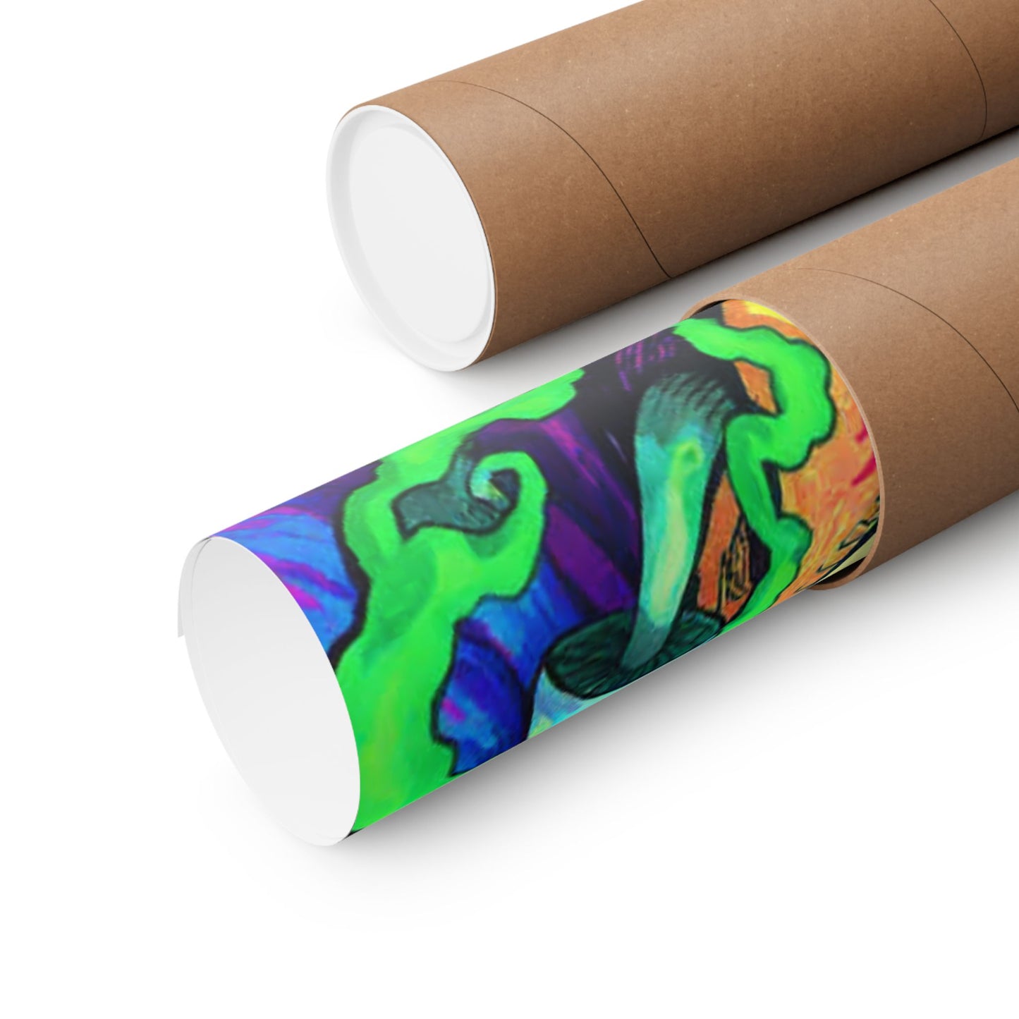 Psychedelic Cartoon Poster — "Yab, Yart or Yong" Matte Vertical Art Print