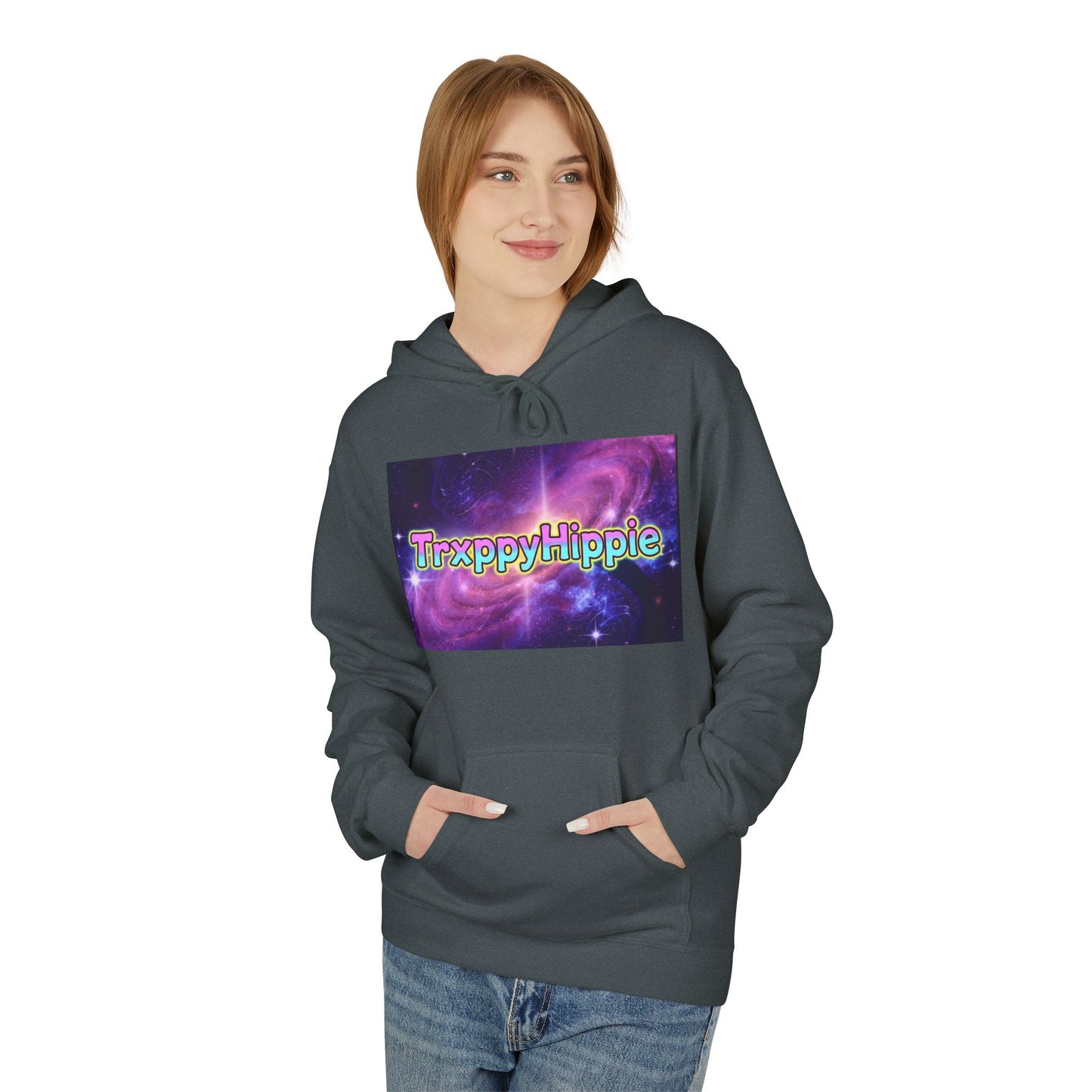 Trippy Hippie Hoodie — Retro Psychedelic Galaxy Graphic Hoodie