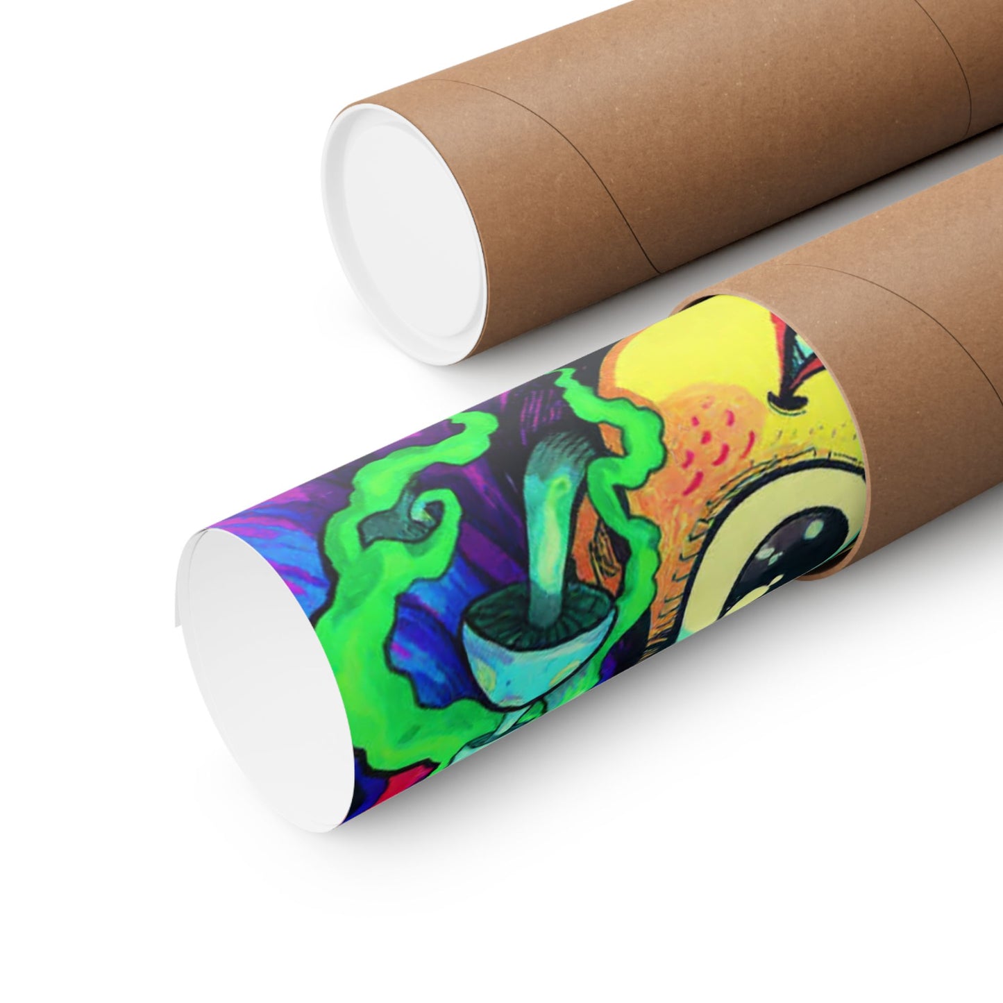 Psychedelic Cartoon Poster — "Yab, Yart or Yong" Matte Vertical Art Print