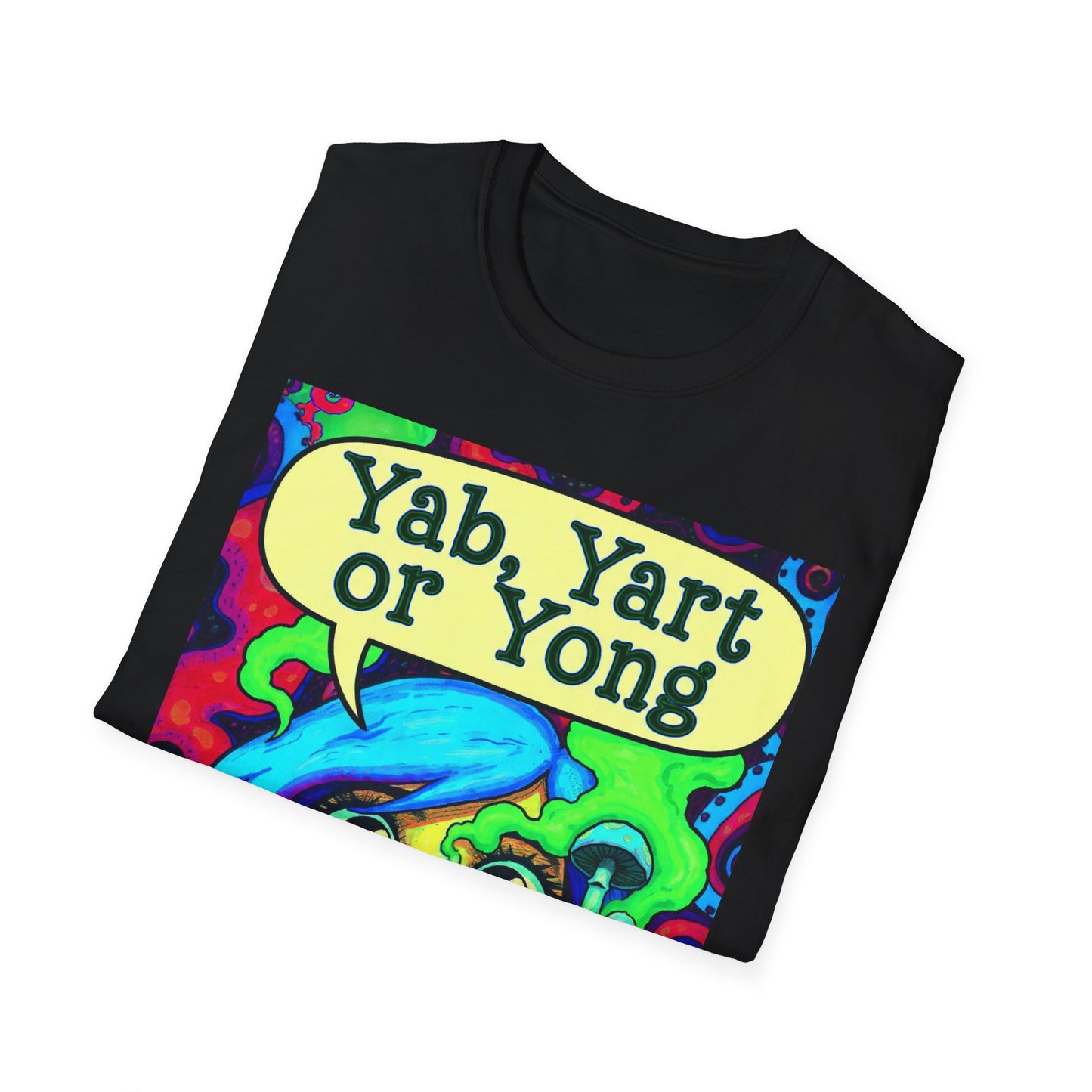 Yab, Yart or Yong Graphic T-Shirt — Colorful Psychedelic Girl Art