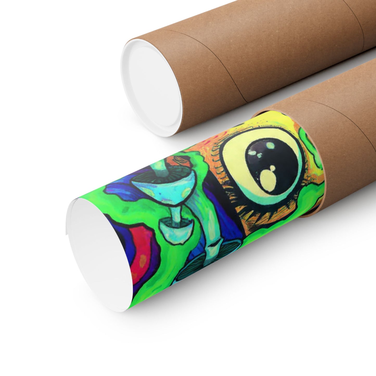 Psychedelic Cartoon Poster — "Yab, Yart or Yong" Matte Vertical Art Print