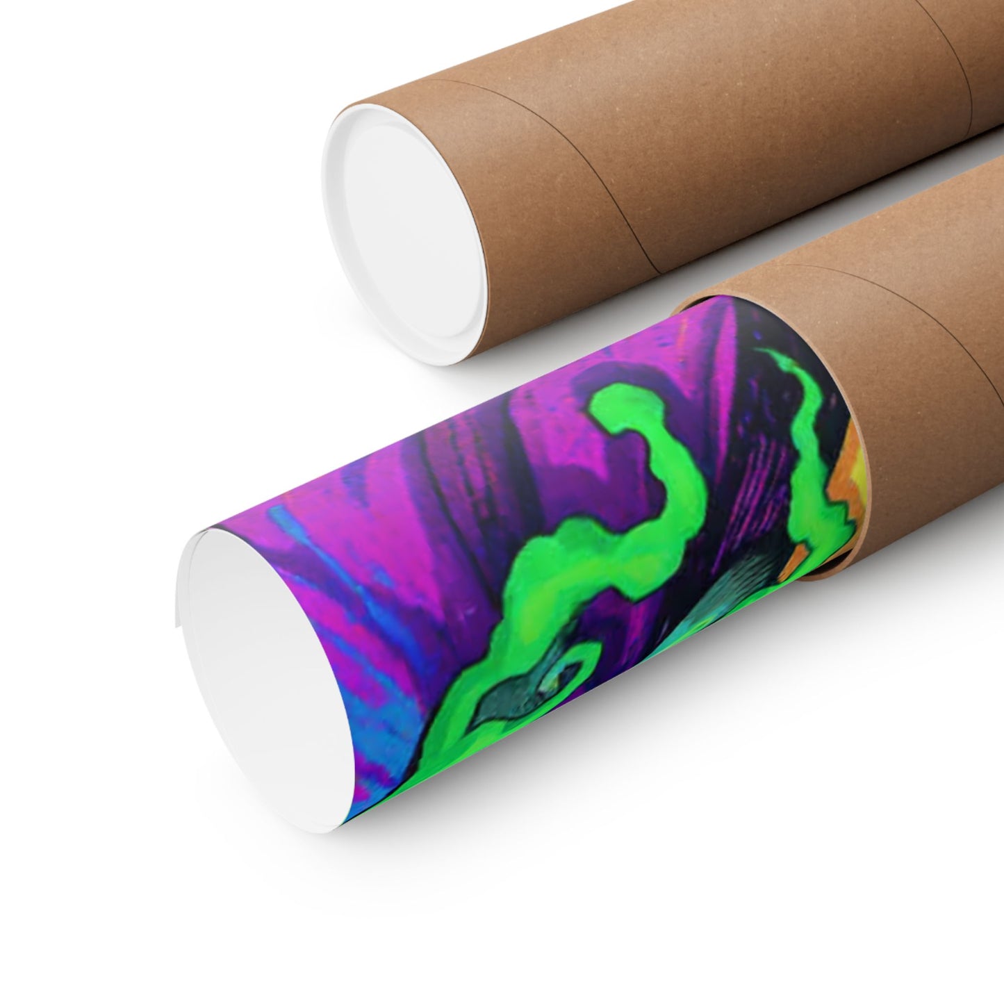 Psychedelic Cartoon Poster — "Yab, Yart or Yong" Matte Vertical Art Print