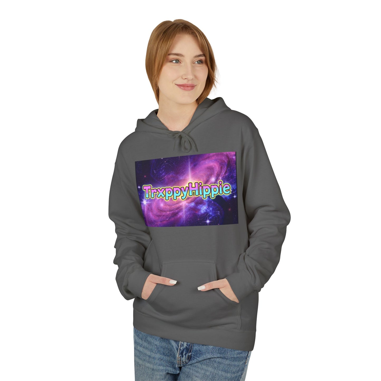 Trippy Hippie Hoodie — Retro Psychedelic Galaxy Graphic Hoodie