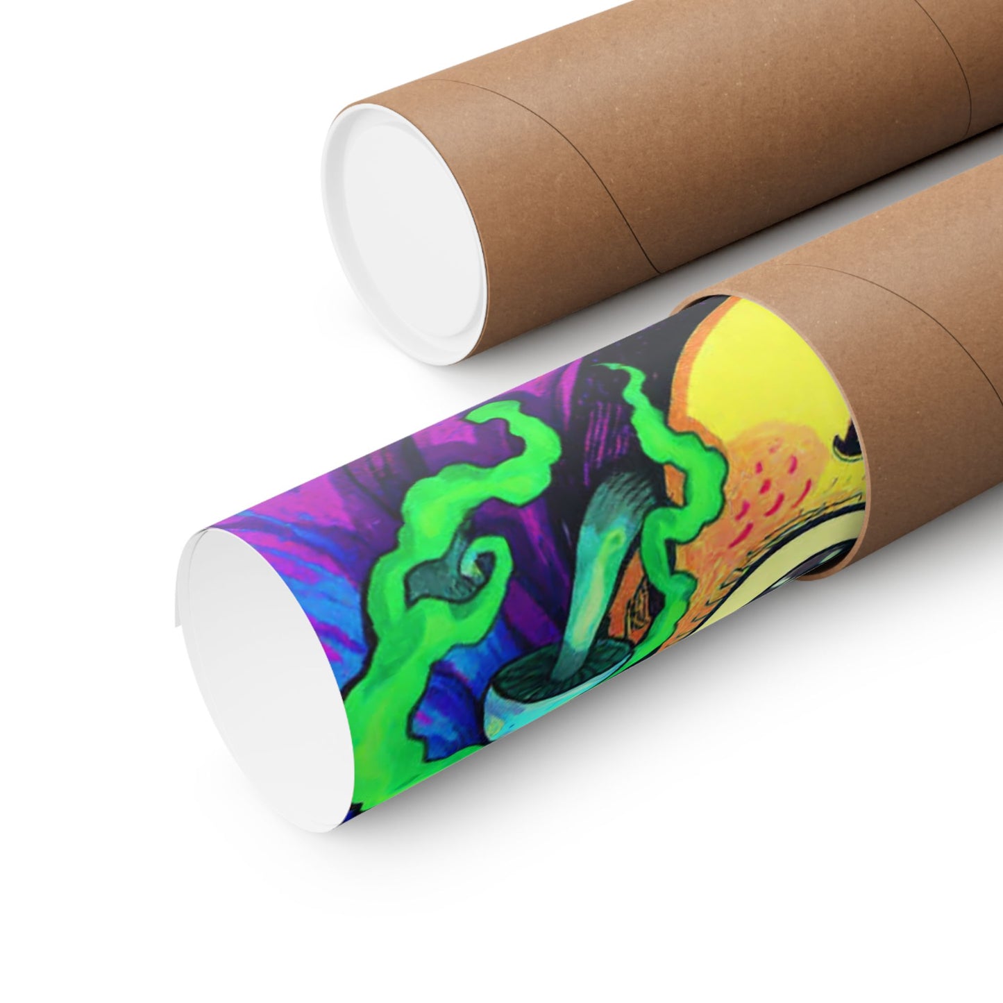 Psychedelic Cartoon Poster — "Yab, Yart or Yong" Matte Vertical Art Print