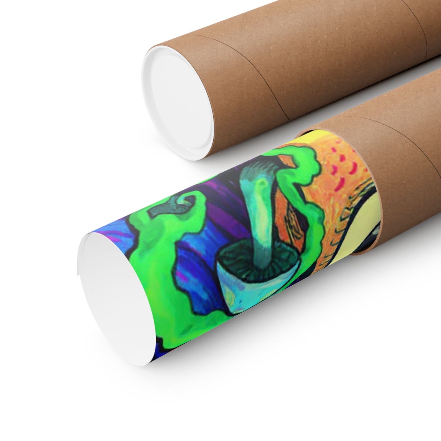 Psychedelic Cartoon Poster — "Yab, Yart or Yong" Matte Vertical Art Print