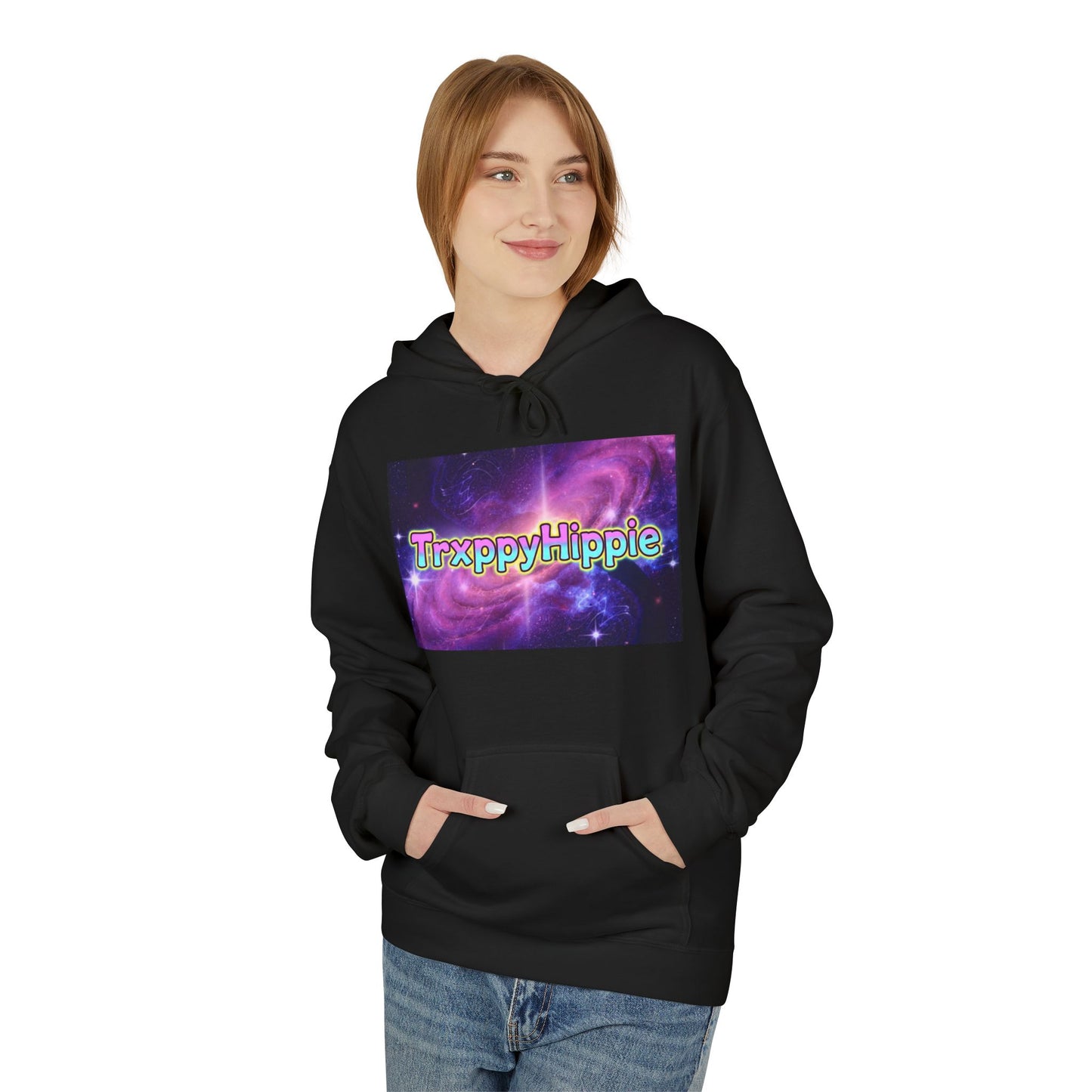 Trippy Hippie Hoodie — Retro Psychedelic Galaxy Graphic Hoodie