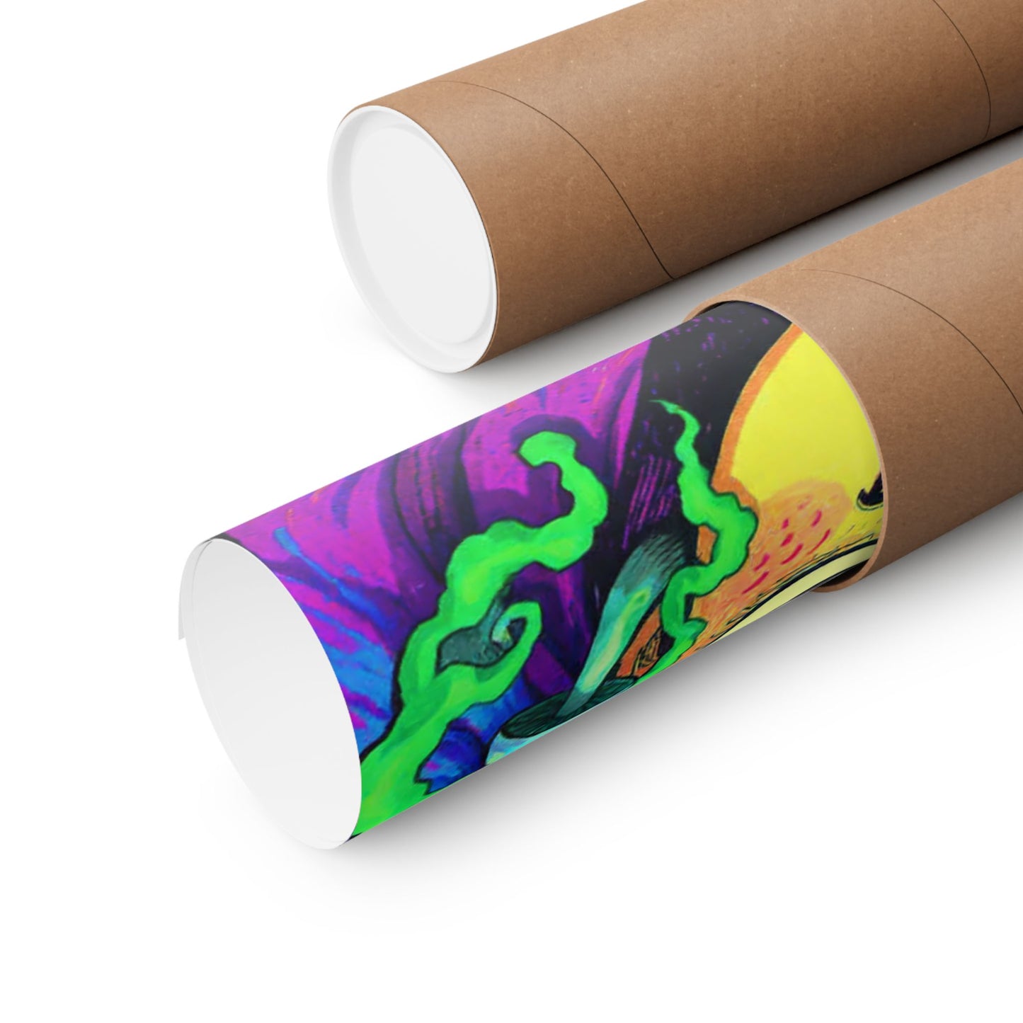 Psychedelic Cartoon Poster — "Yab, Yart or Yong" Matte Vertical Art Print