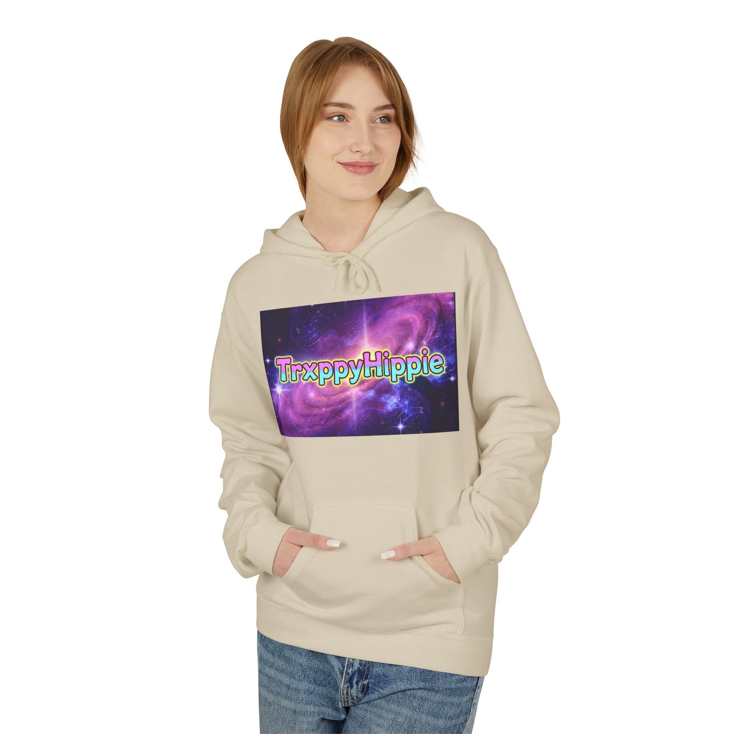 Trippy Hippie Hoodie — Retro Psychedelic Galaxy Graphic Hoodie