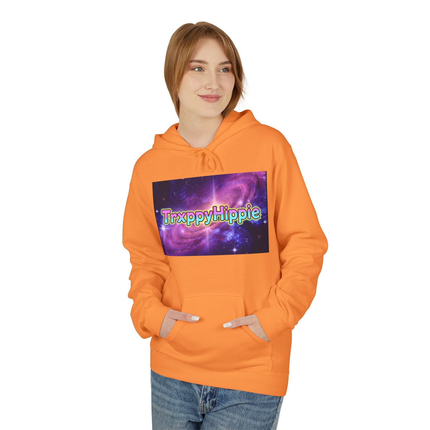 Trippy Hippie Hoodie — Retro Psychedelic Galaxy Graphic Hoodie