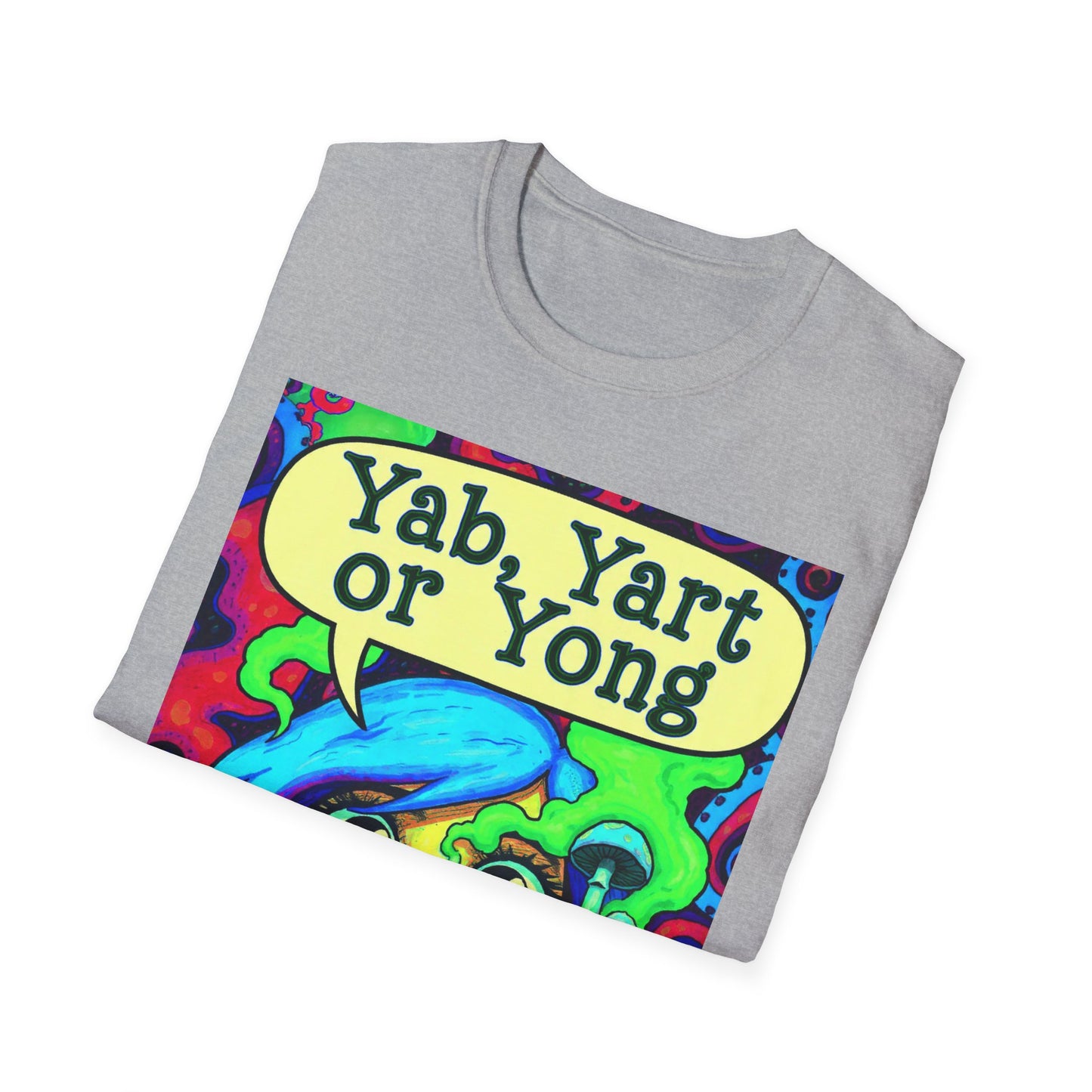 Yab, Yart or Yong Graphic T-Shirt — Colorful Psychedelic Girl Art