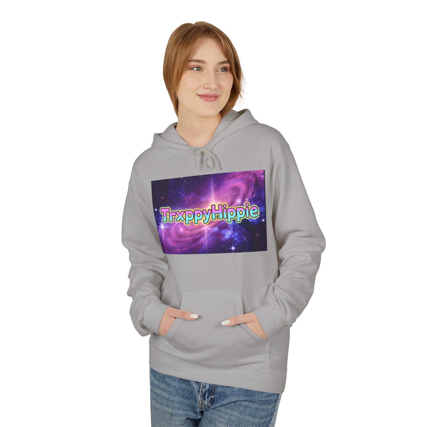 Trippy Hippie Hoodie — Retro Psychedelic Galaxy Graphic Hoodie