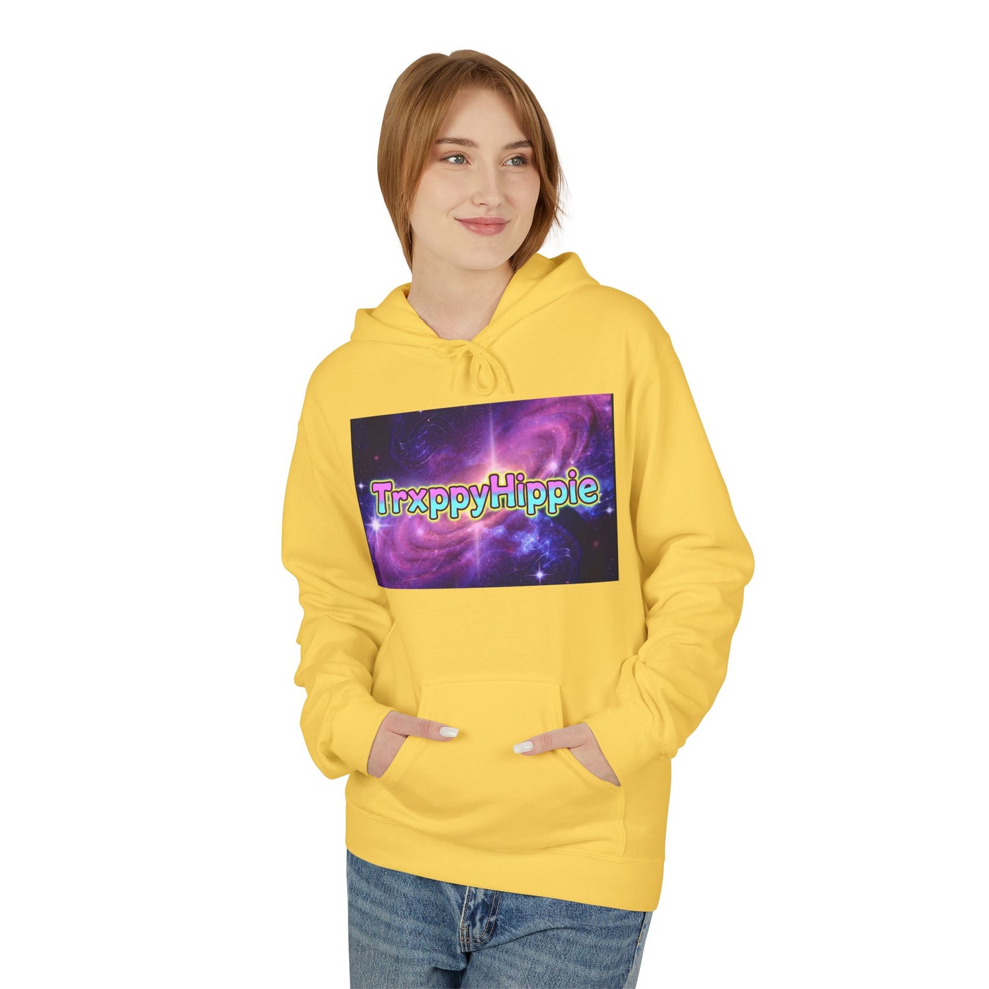 Trippy Hippie Hoodie — Retro Psychedelic Galaxy Graphic Hoodie