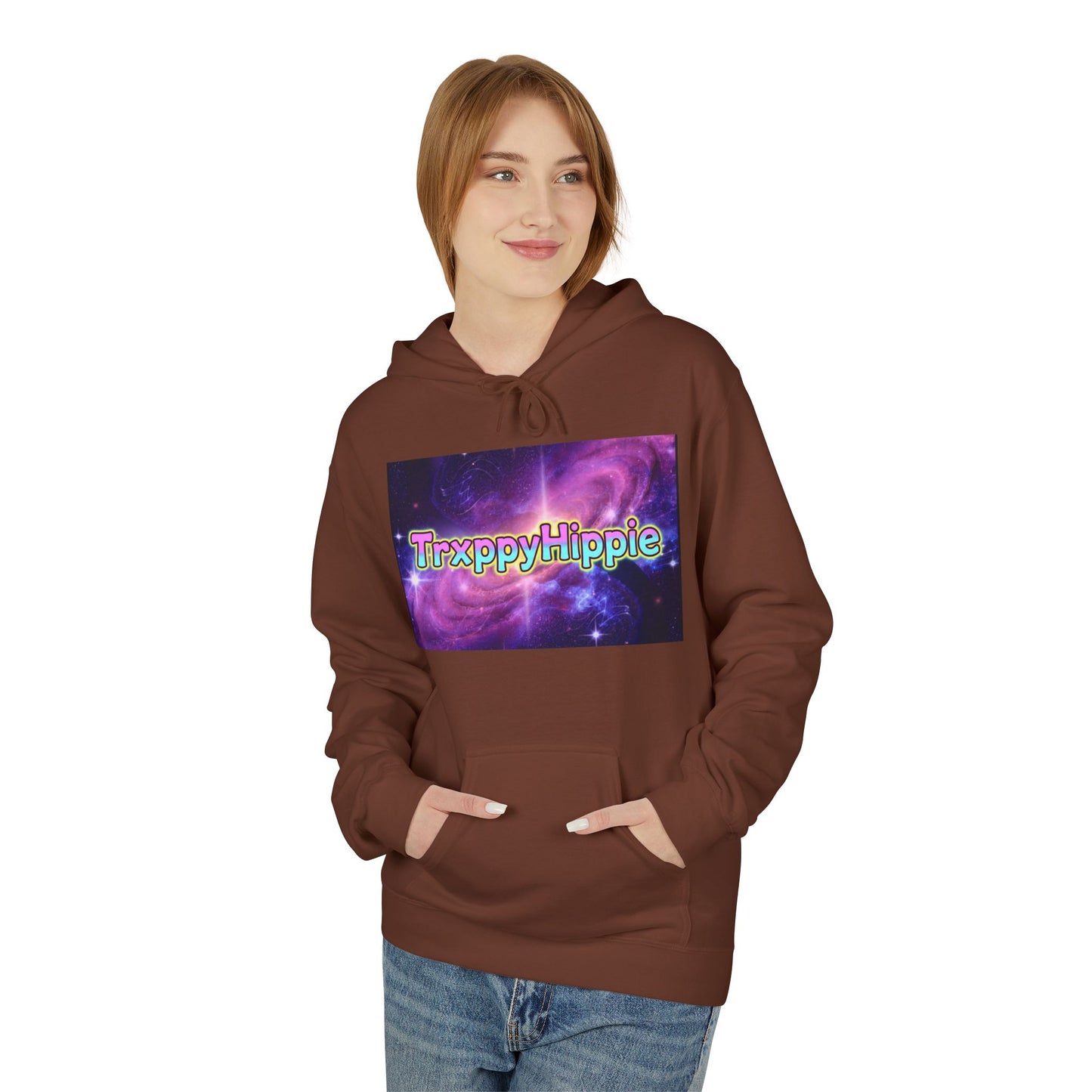 Trippy Hippie Hoodie — Retro Psychedelic Galaxy Graphic Hoodie