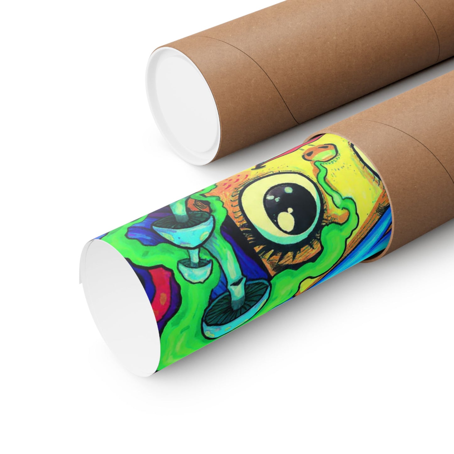 Psychedelic Cartoon Poster — "Yab, Yart or Yong" Matte Vertical Art Print